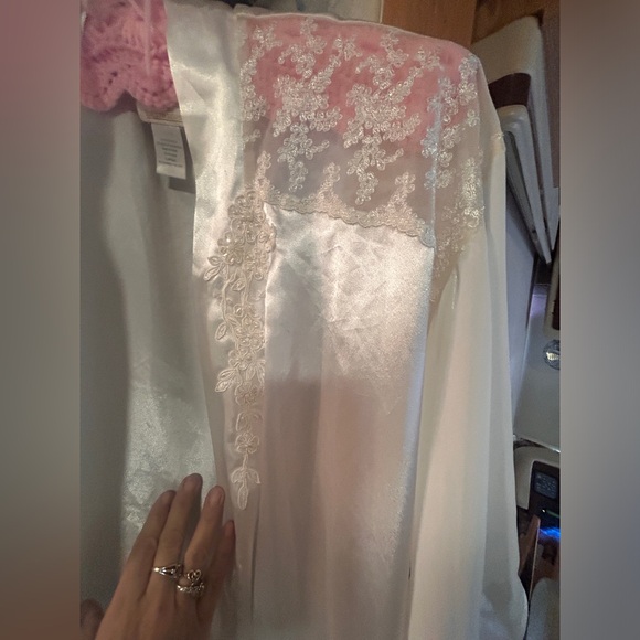 Vintage robe sateen cream large - Picture 10 of 11
